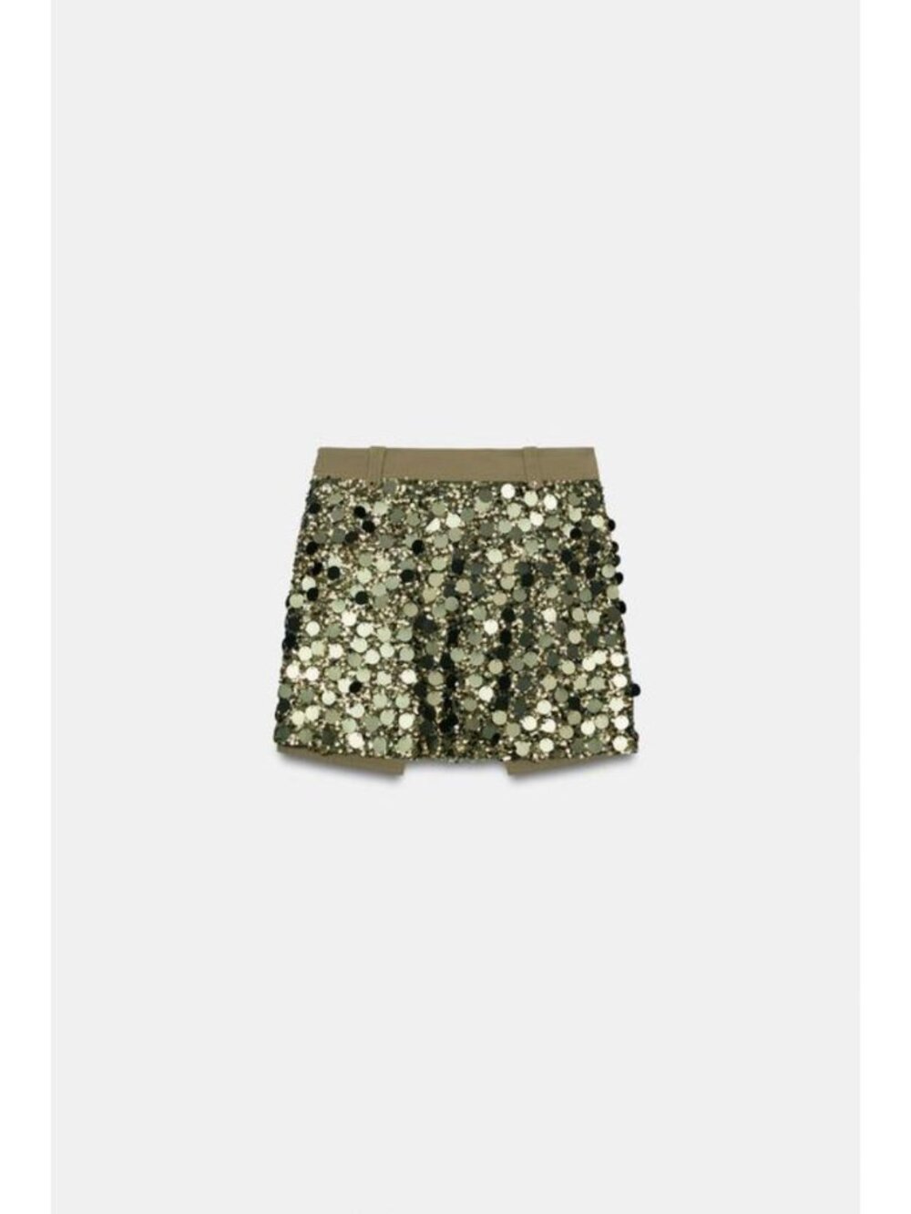 ZARA SEQUIN MINI SKIRT - Picture 6 of 7